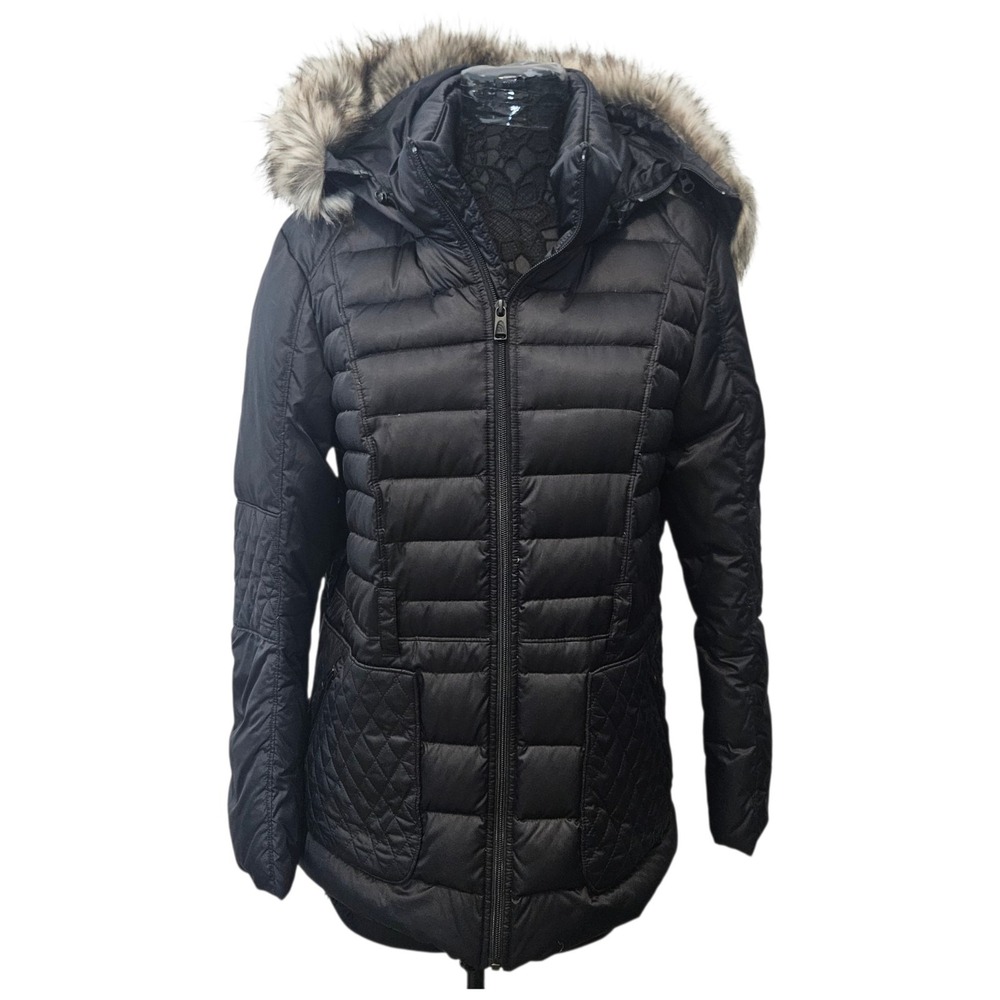 The North Face Parkina Puffer Jacket 600 Goose Down Coat Black Women's Size XL